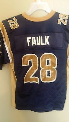 REEBOK ST LOUIS RAMS FOOTBALL JERSEY SIZE LARGE  YOUTH