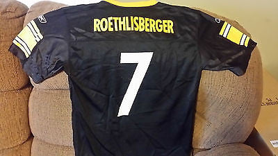 PITTSBURGH STEELERS BEN ROETHLISBERGER FOOTBALL JERSEY SIZE 14-16 YOUTH NFL PLAY