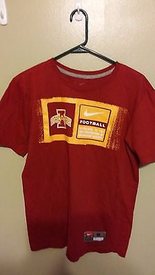 IOWA STATE CYCLONES NIKE T SHIRT SIZE MED STANDARD FIT ADULT