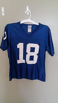 INDIANAPOLIS COLTS PEYTON MANNING FOOTBALL JERSEY SIZE 14-16 YOUTH