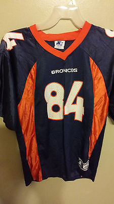 DENVER BRONCOS SHANNON SHARPE FOOTBALL JERSEY SIZE MED ADULT STARTER