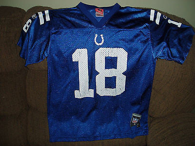 INDIANAPOLIS COLTS PEYTON MANNING #18  FOOTBALL JERSEY  SIZE L 14-16 YOUTH