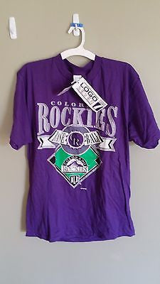 NWT LOGO 7 COLORADO ROCKIES T SHIRT SIZE LARGE ADULT