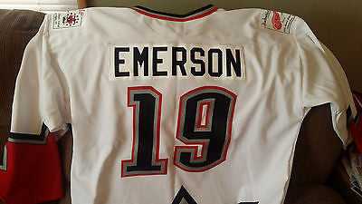 DETROIT RED WINGS DIABETIC CHARITY NELSON EMERSON HOCKEY JERSEY ADULT SIZE XL