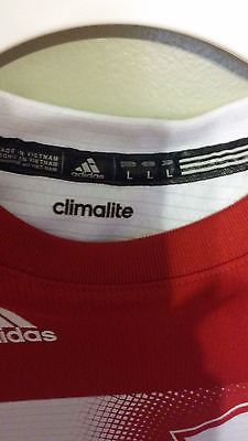 NEBRASKA HUSKERS ADIDAS CLIMALITE PULLOVER SHIRT SIZE LARGE ADULT