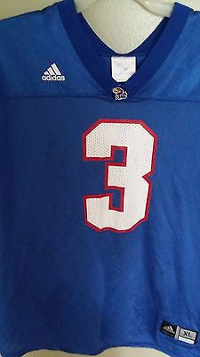 KANSAS JAYHAWKS ADIDAS FOOTBALL JERSEY SIZE XL ADULT