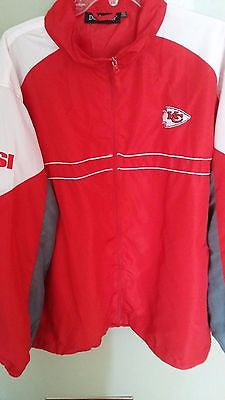 KANSAS CITY CHIEFS REEBOK LIGHTWEIGHT JACKET SIZE 2XL  ADULT