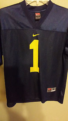 MICHIGAN WOLVERINES NIKE FOOTBALL JERSEY SIZE MED 10-12 YOUTH