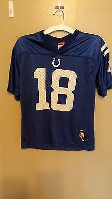 INDIANAPOLIS COLTS PEYTON MANNING FOOTBALL JERSEY SIZE L 14-16 YOUTH #8