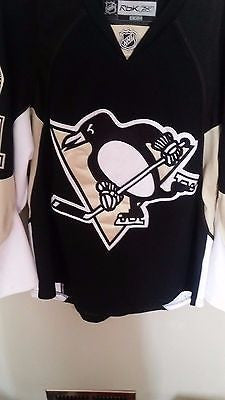 PITTSBURGH PENGUINS JORDAN STAAL  HOCKEY JERSEY SIZE 48 ADULT WITH FIGHT STRAP