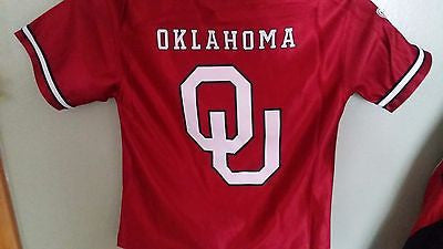 OKLAHOMA SOONERS FOOTBALL JERSEY SIZE SM 3T TODDLER YOUTH