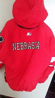 NEBRASKA HUSKERS STARTER WINTER COAT JACKET SIZE LARGE ADULT LARGE N