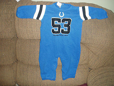 INDIANAPOLIS COLTS ONE PIECE JERSEY STYLE SIZE 12 MONTHS YOUTH/TODDLER