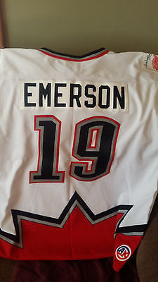 DETROIT RED WINGS DIABETIC CHARITY NELSON EMERSON HOCKEY JERSEY ADULT SIZE XL