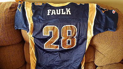 ST LOUIS RAMS MARSHALL FAULK FOOTBALL JERSEY SIZE 14-16 YOUTH