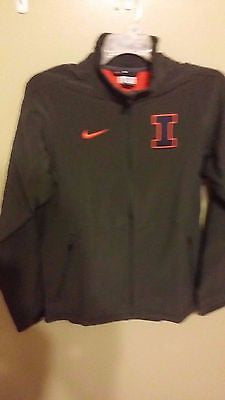 NIKE ILLINOIS FIGHTING ILLINI THERMA FIT LIGHTWEIGHT JACKET MED ADULT NWT