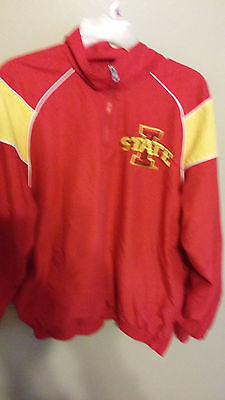 IOWA STATE CYCLONES LIGHTWEIGHT 1/4 ZIP PULLOVER JACKET SIZE SMALL ADULT