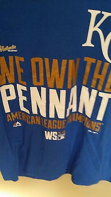 KANSAS CITY ROYALS WE OWN THE PENNANT T SHIRT SIZE LARGE ADULT