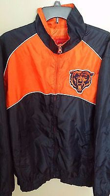 CHICAGO BEARS NFL LIGHTWEIGHT JACKET SIZE LARGE ADULT