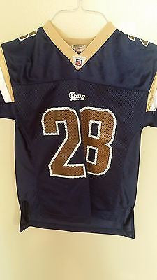 ST LOUIS RAMS MARSHALL FAULK FOOTBALL JERSEY SIZE 10/12 YOUTH