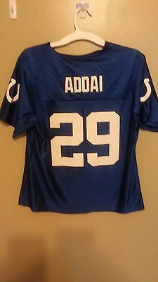 WOMENS INDIANAPOLIS COLTS JOSEPH ADDAI FOOTBALL JERSEY SIZE LARGE