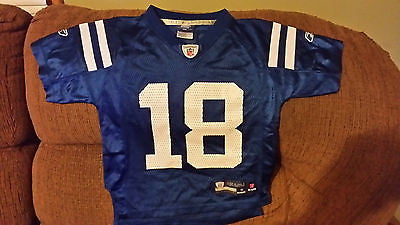 INDIANAPOLIS COLTS PEYTON MANNING FOOTBALL JERSEY SIZE SM 4 YOUTH