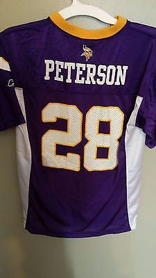 MINNESOTA VIKINGS ADRIAN PETERSON  FOOTBALL JERSEY SIZE L 14-16 YOUTH