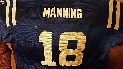 INDIANAPOLIS COLTS PEYTON MANNING FOOTBALL JERSEY SIZE XL 18-20 YOUTH REEBOK