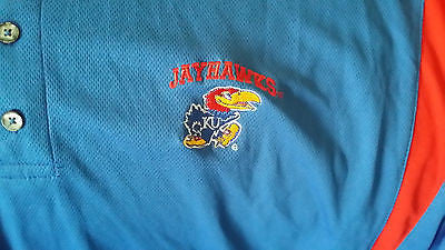 KANSAS JAYHAWKS POLO SHIRT SIZE 2XL  ADULT NWT