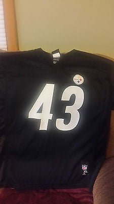 PITTSBURGH STEELERS TROY POLAMALU  FOOTBALL JERSEY SIZE XL 18-20 YOUTH