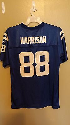 INDIANAPOLIS COLTS MARVIN HARRISON REEBOK  FOOTBALL JERSEY SIZE XL 18-20 YOUTH