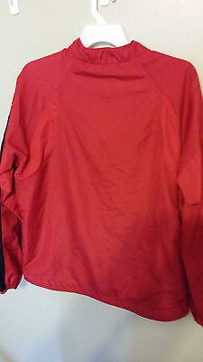 NEBRASKA HUSKERS MAJESTIC LIGHTWEIGHT PULLOVER JACKET SIZE MED ADULT