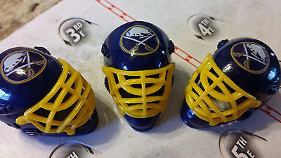 LOT OF 2 BUFFALO SABRES SIZED GOALIE MASK HELMETS FRANKLIN BULK