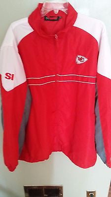 KANSAS CITY CHIEFS REEBOK LIGHTWEIGHT JACKET SIZE 2XL  ADULT