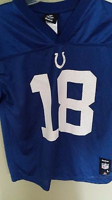 INDIANAPOLIS COLTS PEYTON MANNING FOOTBALL JERSEY SIZE L LARGE 14/16 YOUTH