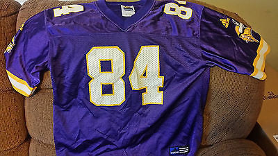 MINNESOTA VIKINGS RANDY MOSS ADIDAS FOOTBALL JERSEY SIZE 14-16 YOUTH