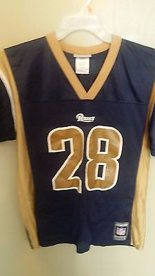 REEBOK ST LOUIS RAMS FOOTBALL JERSEY SIZE LARGE  YOUTH