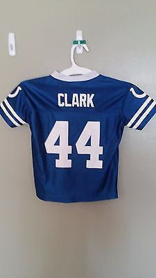 INDIANAPOLIS COLTS DALLAS CLARK FOOTBALL JERSEY SIZE SM 4-5 YOUTH