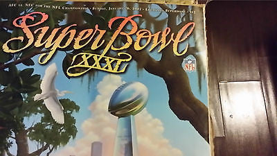 SUPER BOWL 31 OFFICIAL PROGRAM GREEN BAY PACKERS NEW ENGLAND PATRIOTS