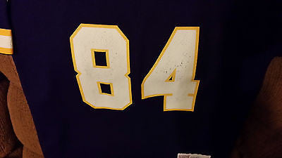 MINNESOTA VIKINGS RANDY MOSS LOGO 7 FOOTBALL JERSEY SIZE LARGE YOUTH