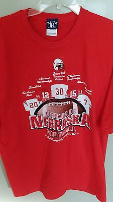 NEBRASKA HUSKERS FOOTBALL LEGENDS T SHIRT SIZE XL ADULT