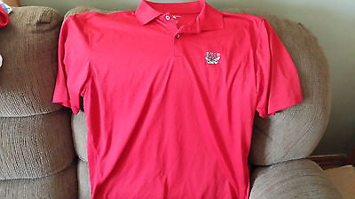 UNLV REBELS NEVADA LAS VEGAS ANTIGUA POLO SHIRT SIZE L ADULT