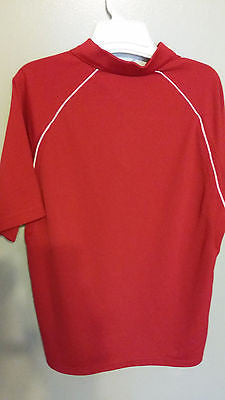 NEBRASKA HUSKERS ADIDAS CLIMACOOL  POLO SHIRT SIZE LARGE ADULT