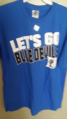 LETS GO DUKE BLUE DEVILS T SHIRT SIZE LARGE ADULT