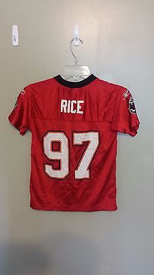 TAMPA BAY BUCCANEERS SIMEON RICE  FOOTBALL JERSEY SIZE SM 8 YOUTH