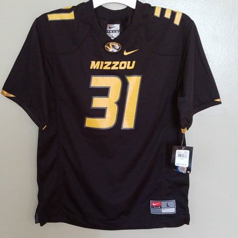 MISSOURI TIGERS NIKE FOOTBALL JERSEY SIZE LARGE YOUTH NEW WITH TAGS