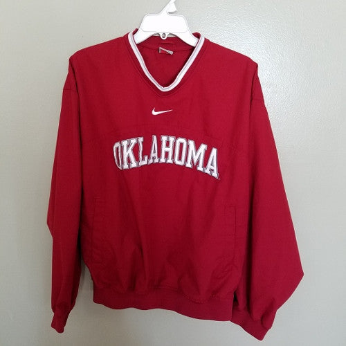 OKLAHOMA SOONERS NIKE LIGHTWEIGHT JACKET SIZE MED ADULT