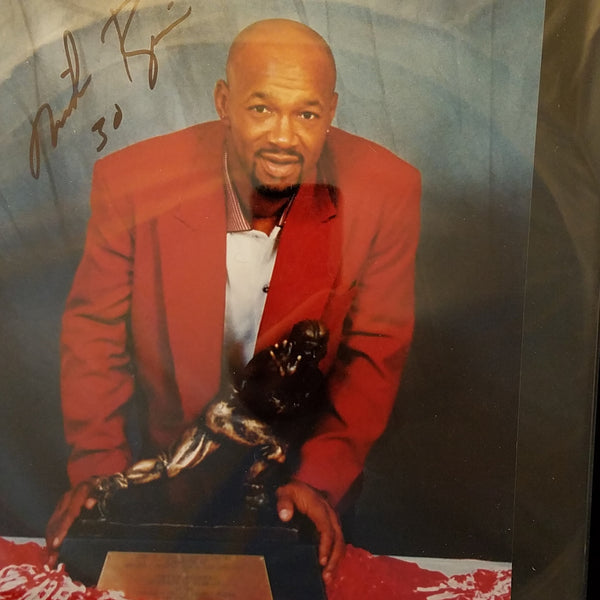 NEBRASKA HUSKERS MIKE ROZIER AUTOGRAPHED 8X10 PHOTO WITH THICK LUCITE HOLDER