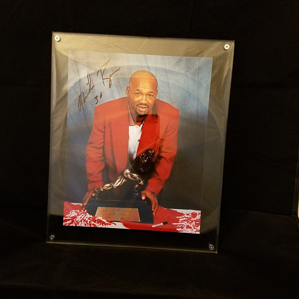 NEBRASKA HUSKERS MIKE ROZIER AUTOGRAPHED 8X10 PHOTO WITH THICK LUCITE HOLDER