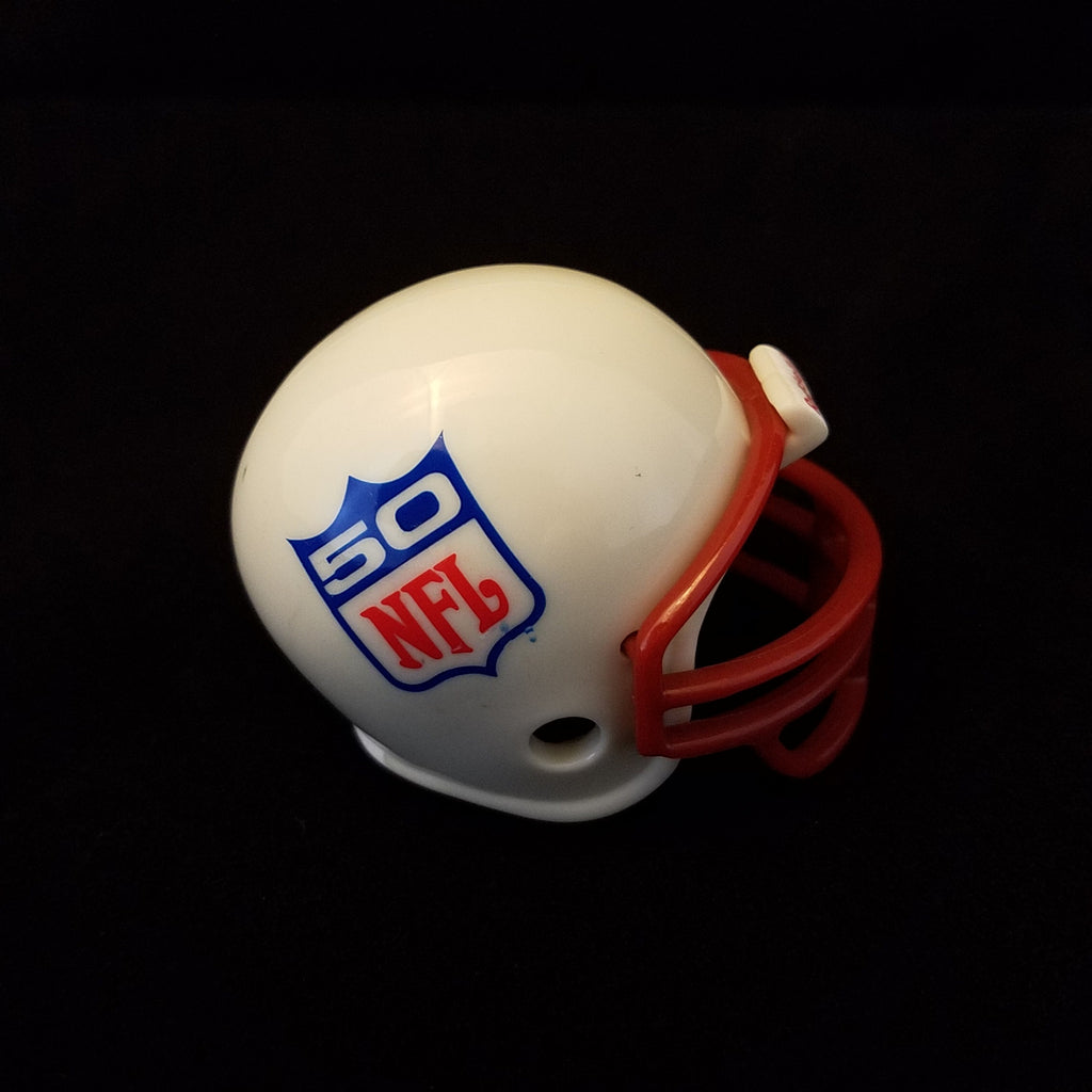 NFL SHIELD 50TH RED MASK Throwback Pocket Pro Helmet RIDDELL series 2 –  Bandwagonfanz Sports